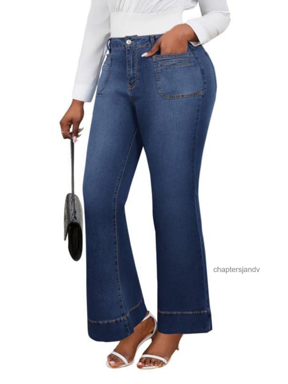 High Waisted Super Stretchy Skinny Denim Bell Bottom Jeans